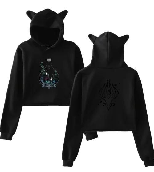 Hollow Knight Hoodie showing iconic images of the game